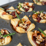 Orange and cranberry brie bites recipe