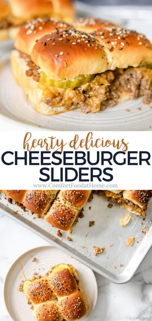 hearty cheeseburger slider APPETIZERS