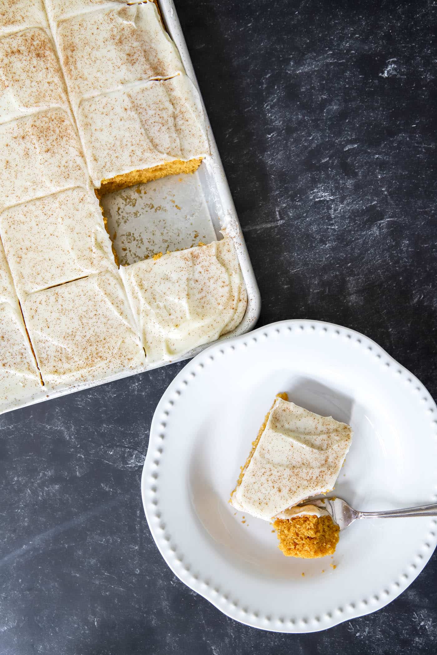 Pumpkin Bars with Cream Cheese Frosting