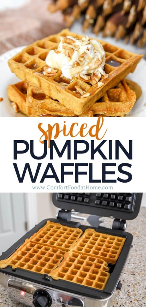 spiced pumpkin waffles.