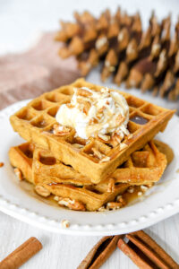 easy pumpkin waffles