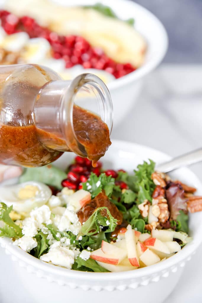 thanksgiving salad with hot bacon dressing