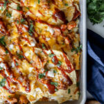 Sheet Pan BBQ Chicken Nachos