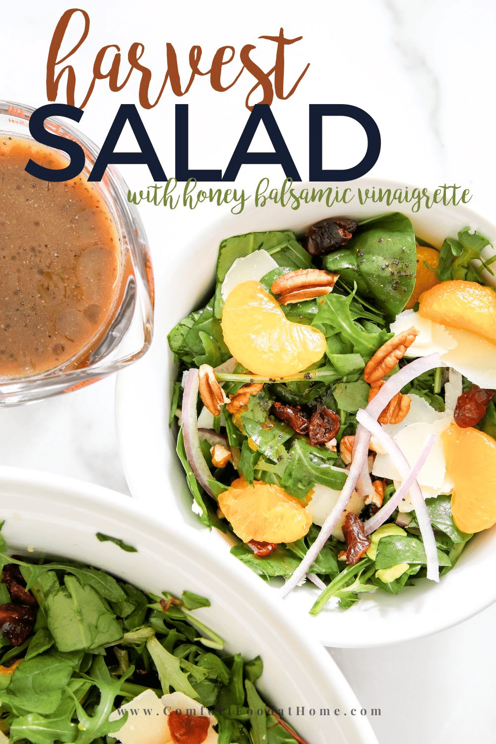 harvest salad with honey balsamic vinaigrette 