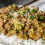 ground beef and broccoli