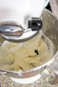 cream cheese and whipped cream for mint chocolate chip pie