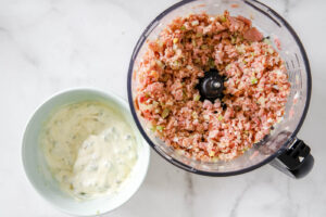 ham and sauce for ham salad.