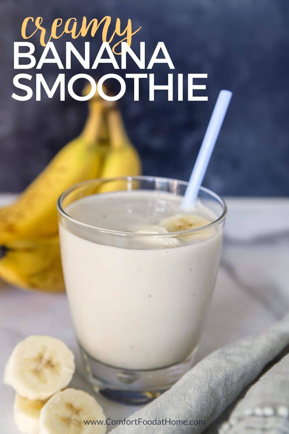 creamy banana smoothie