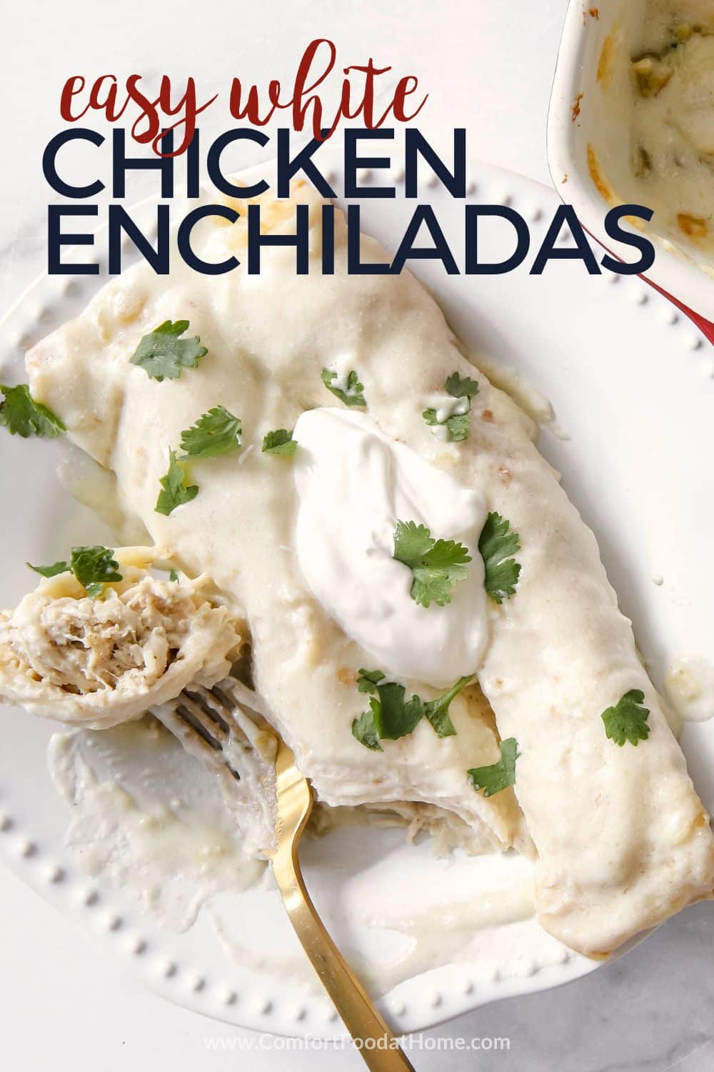 easy white chicken enchiladas