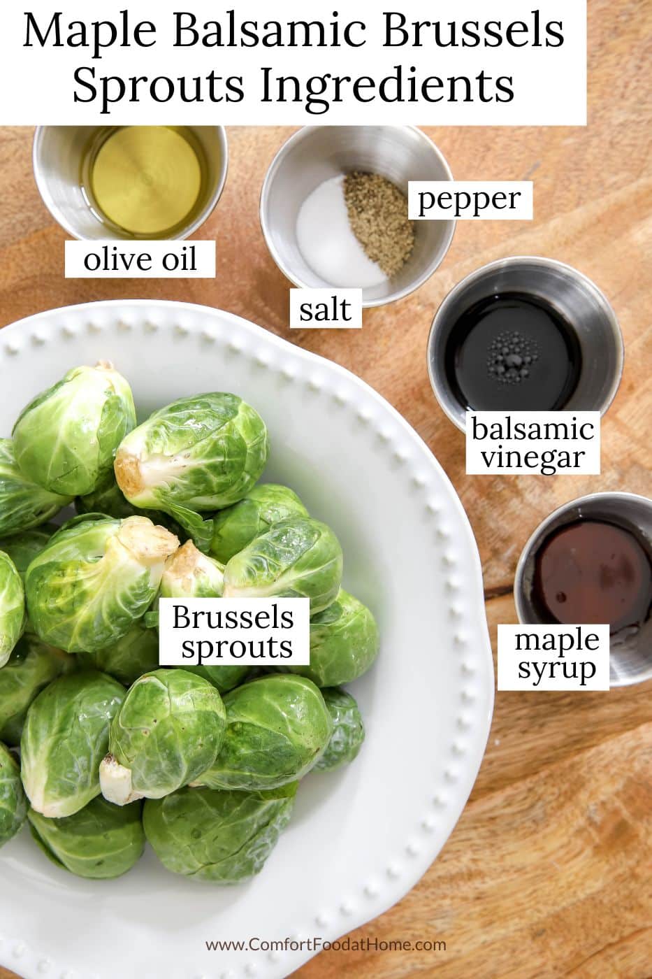Maple Balsamic Brussels Sprouts ingredients