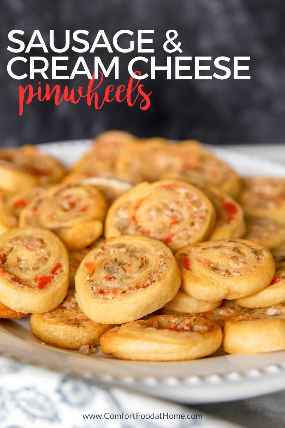 Sausage and Cream Cheese Pinwheels recipe