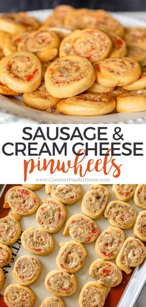 Sausage and Cream Cheese Pinwheels recipe