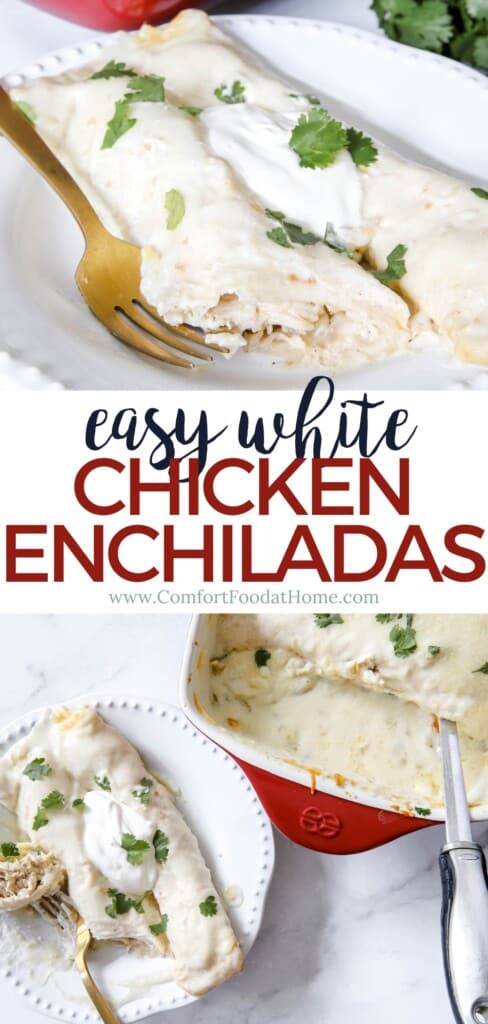 white chicken enchiladas recipe.