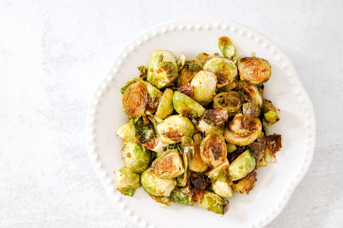 Maple Balsamic Brussels Sprouts recipe