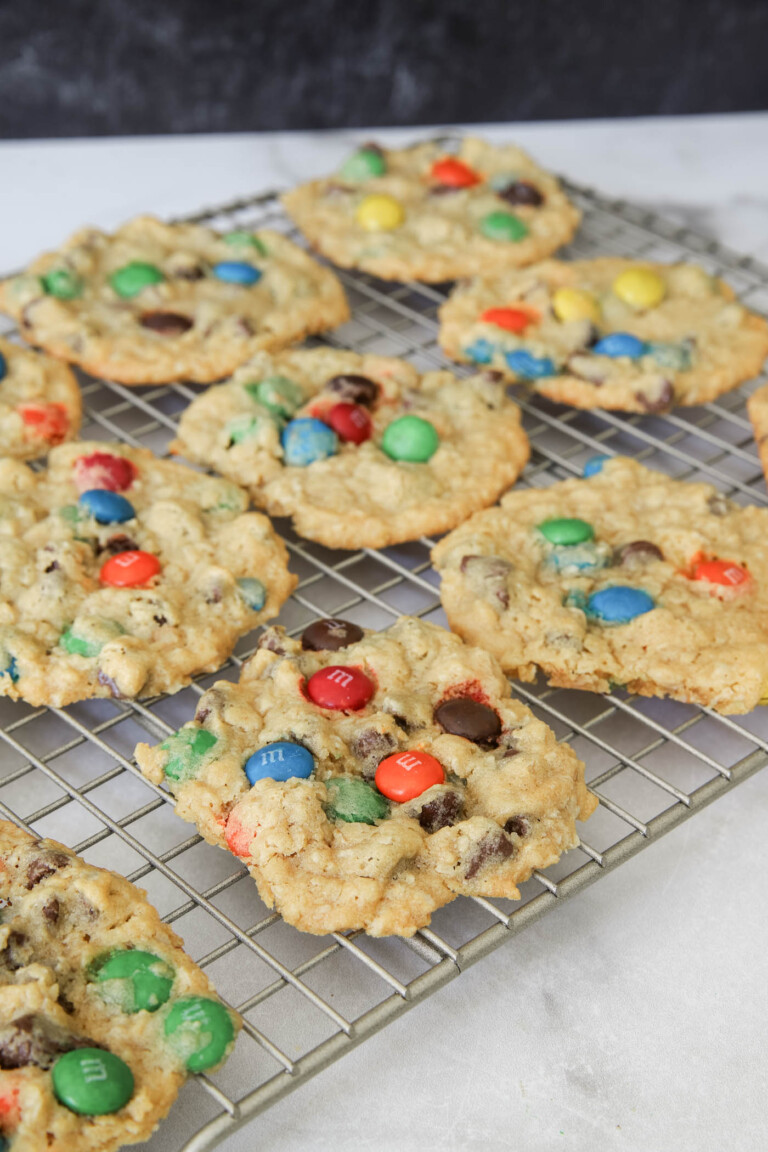the BEST chewy Monster Cookies
