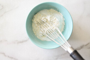 whisk dry ingredients for monster cookies