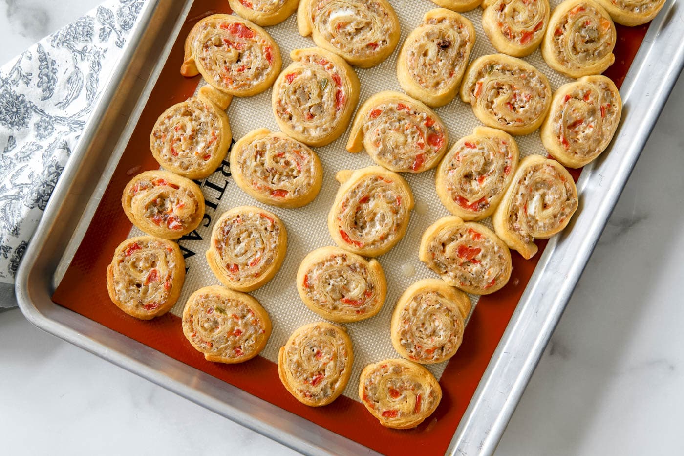 Sausage and Cream Cheese Pinwheels
