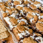 s'mores cookie bars recipe