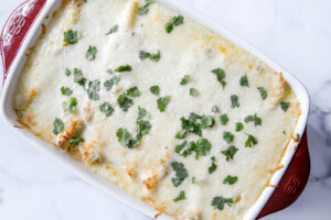 white chicken enchiladas.