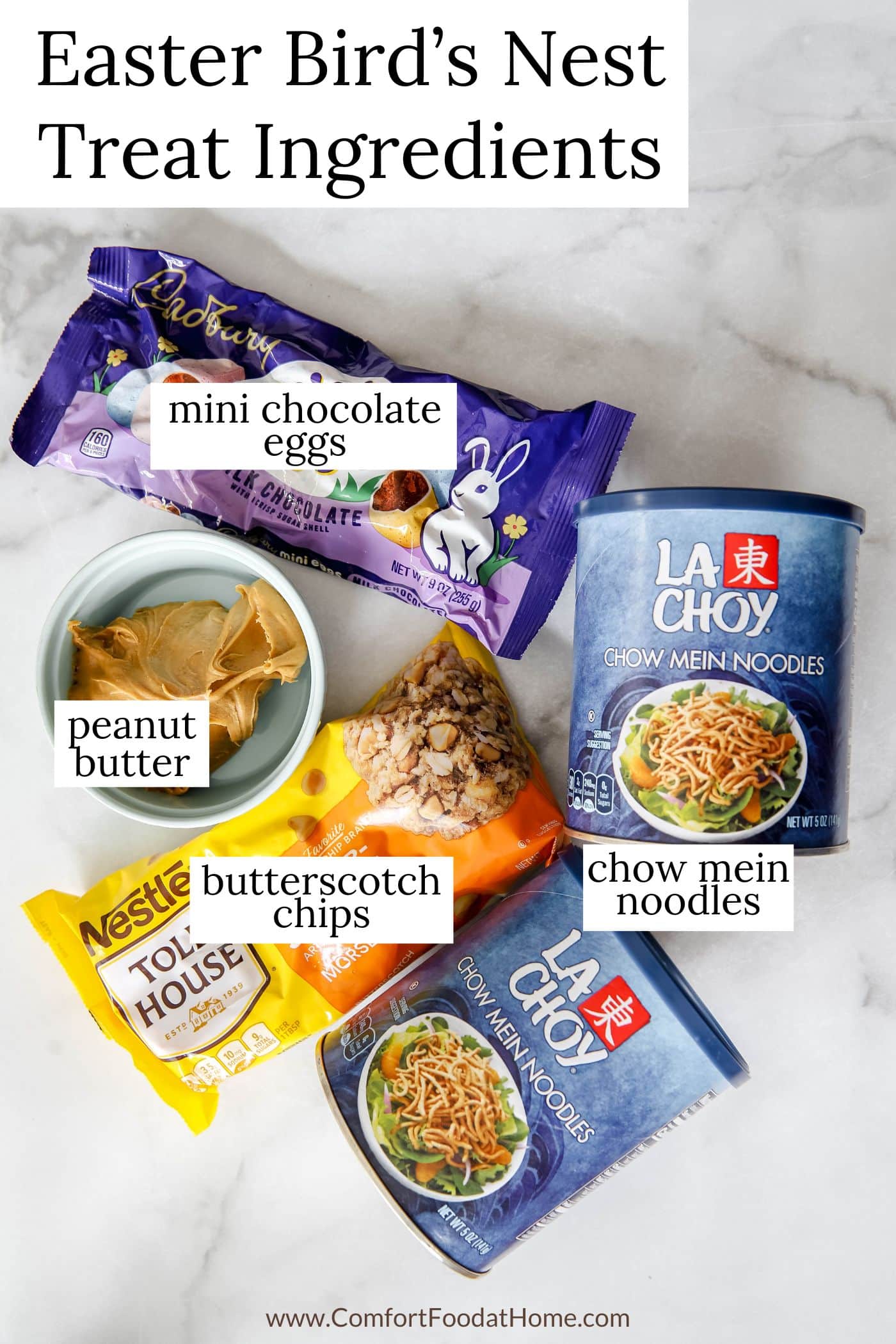 easter bird's nest treat ingredients