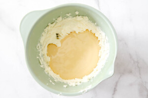 whipped cream and sweetened condensed milk for key lime pie bars.