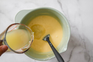 add lime juice to mixture for key lime pie bars.