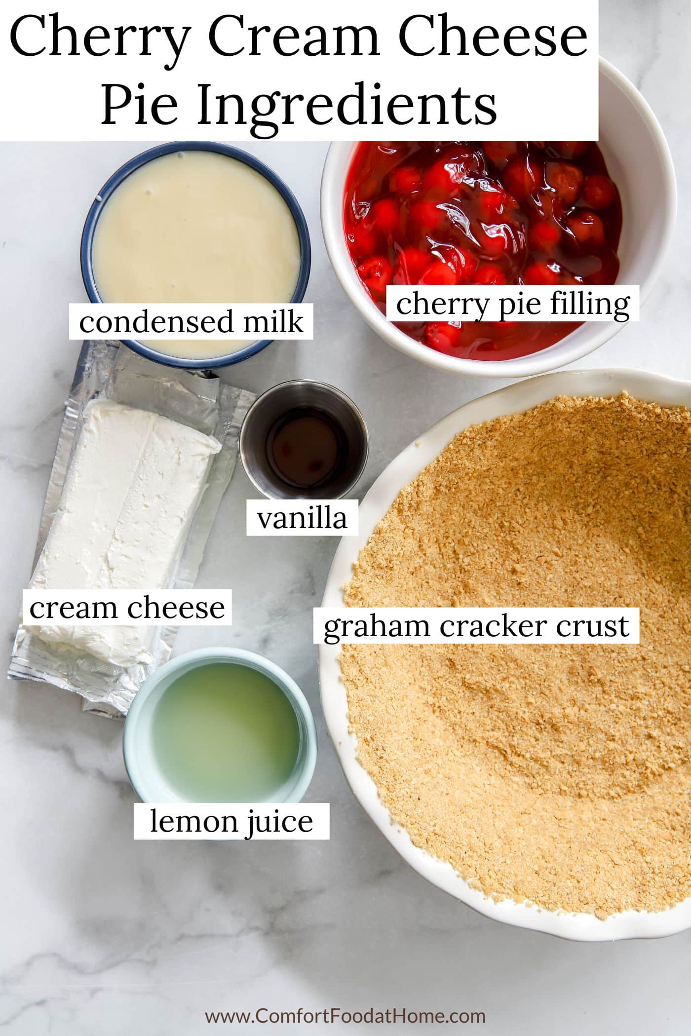 cherry cream cheese pie ingredients.