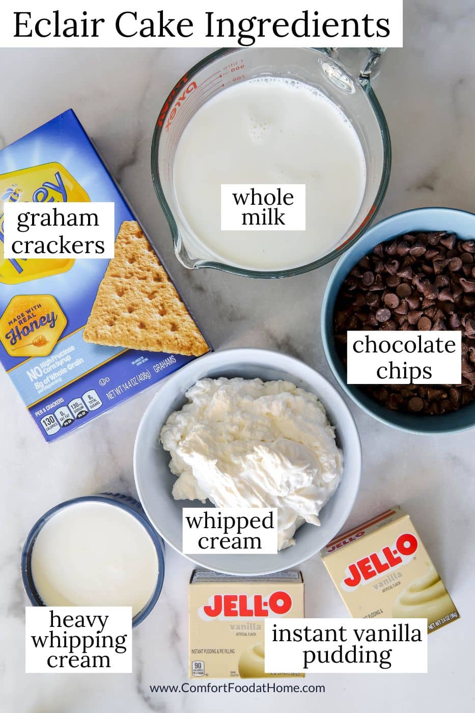 eclair cake ingredients