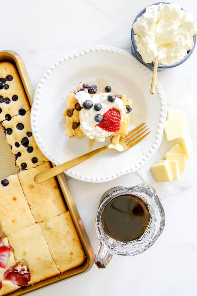 sheet pan pancakes.