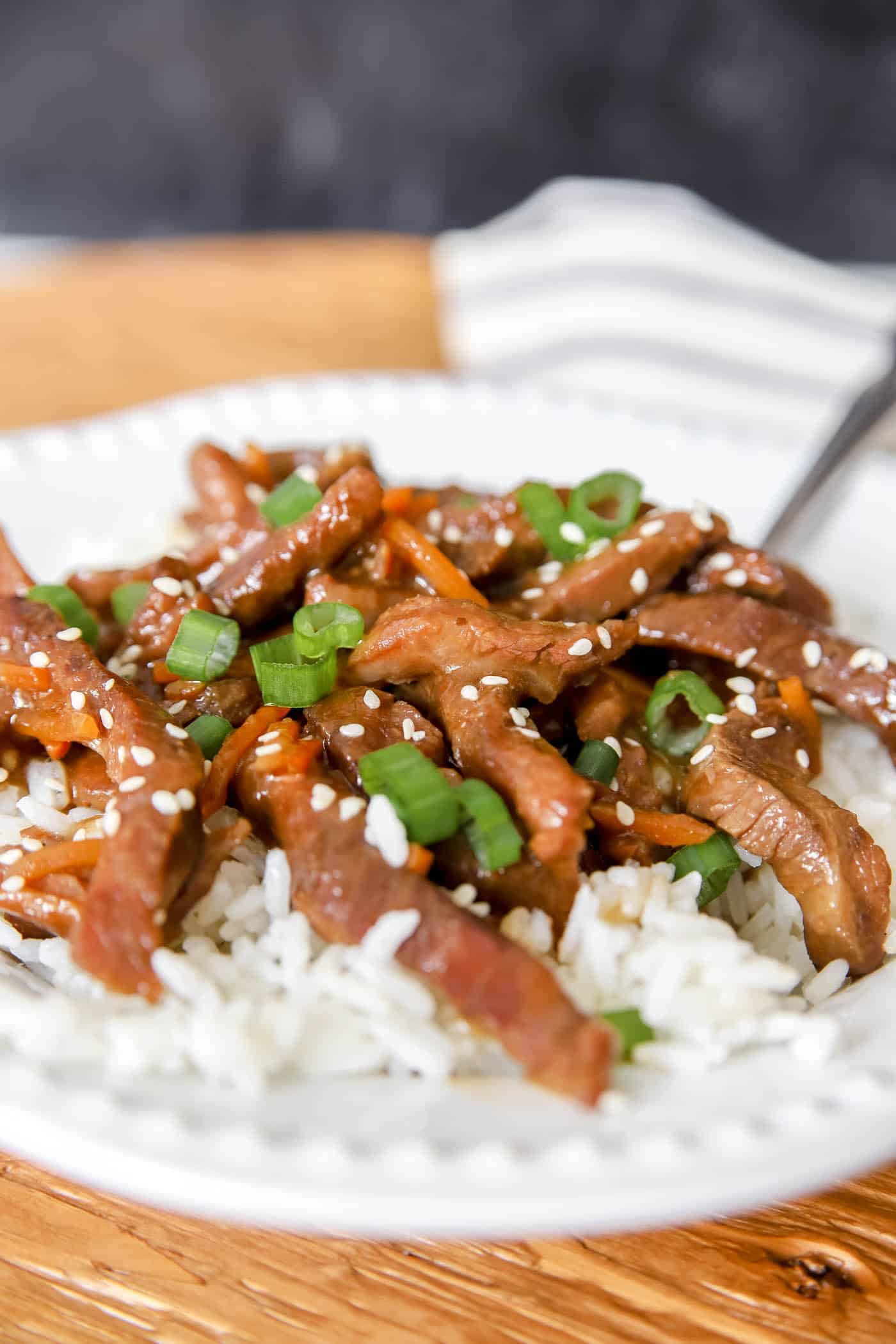Slow Cooker Mongolian beef recipe