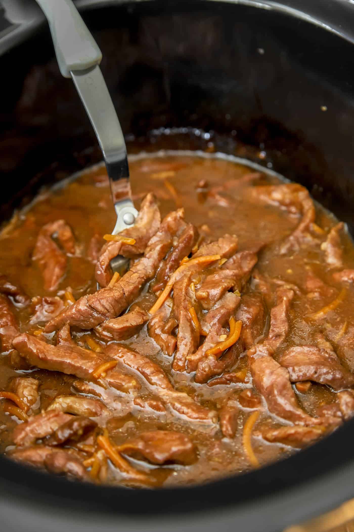 slow cooker Mongolian beef recipe