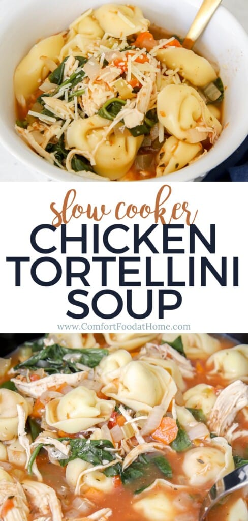slow cooker chicken tortellini soup
