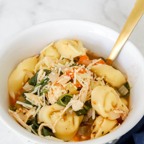 slow cooker chicken tortellini soup