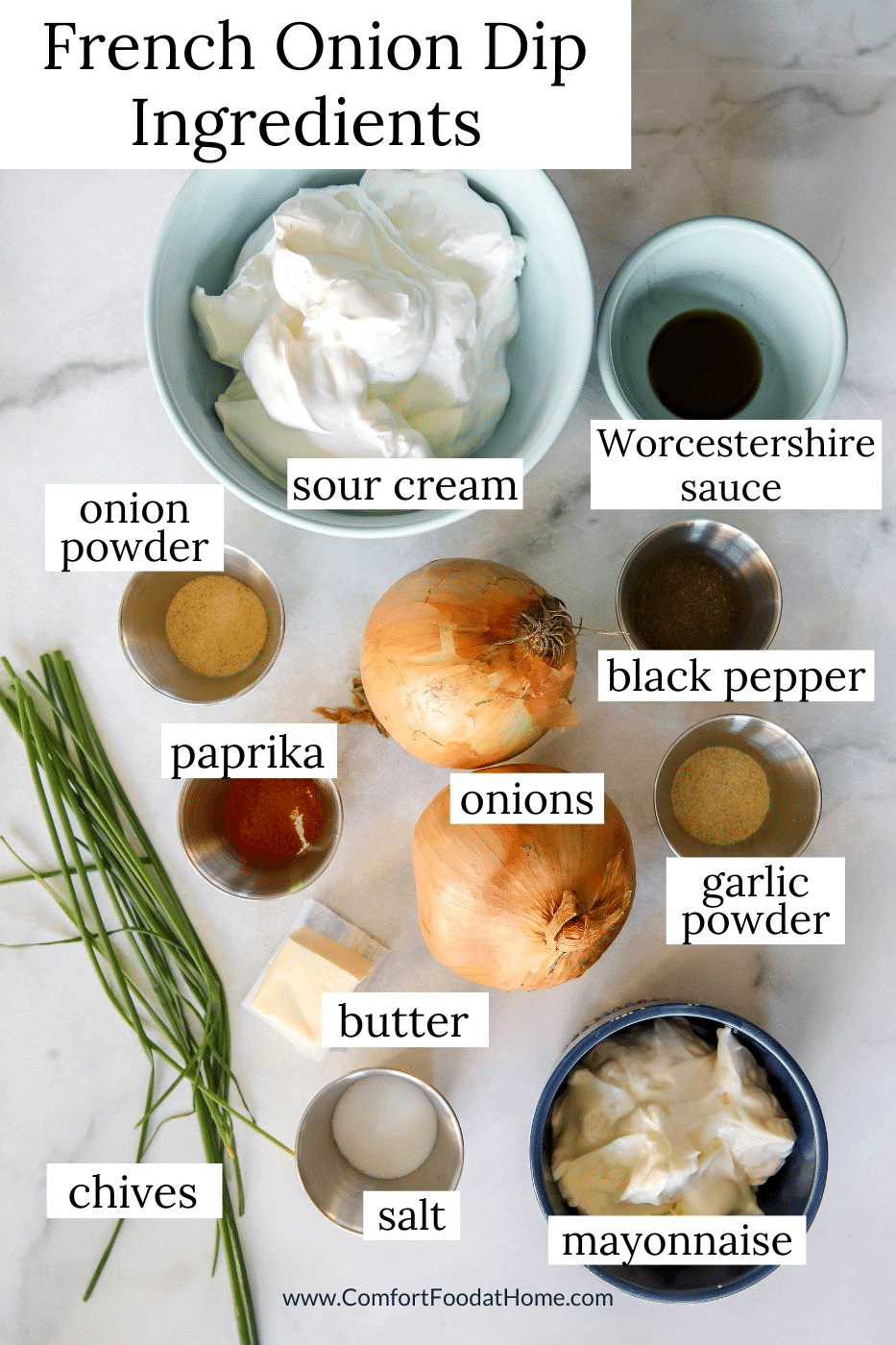 French onion dip ingredients