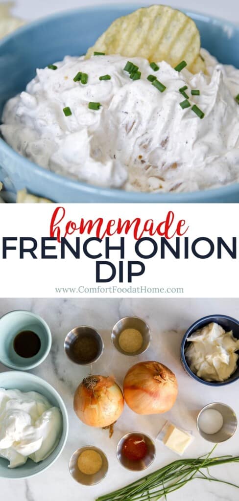 homemade French onion dip