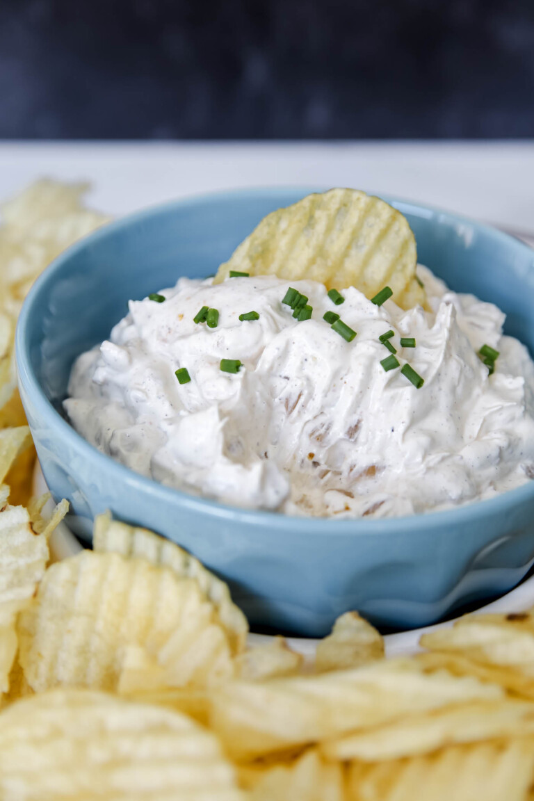 homemade French onion dip