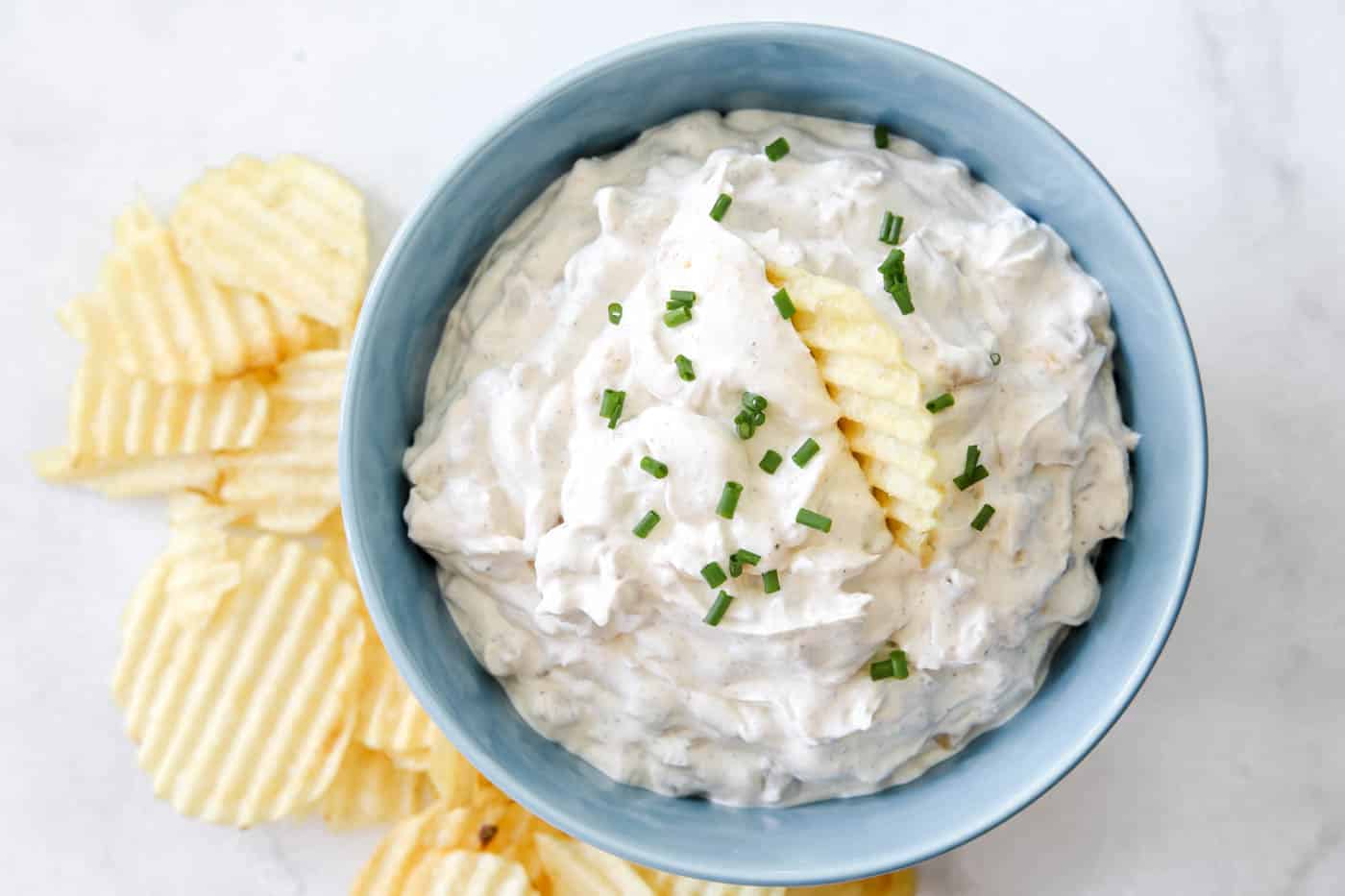 French onion dip made at home