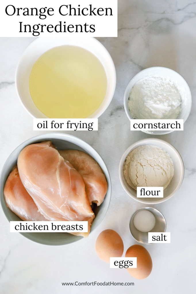 orange chicken ingredients