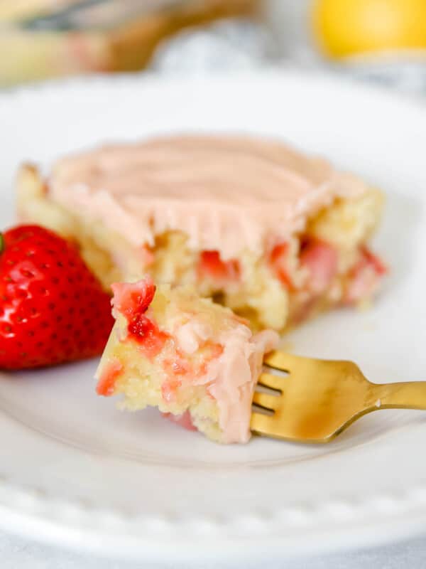 Strawberry Lemon Blondies