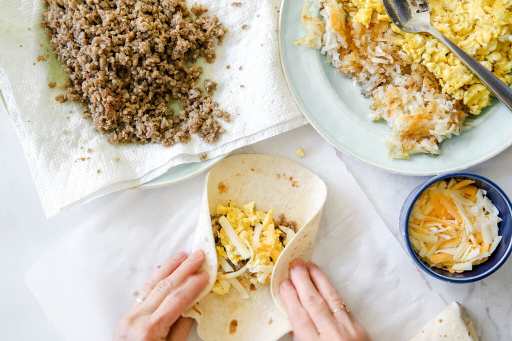 make-ahead breakfast burritos