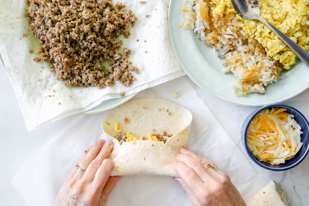 make-ahead breakfast burritos