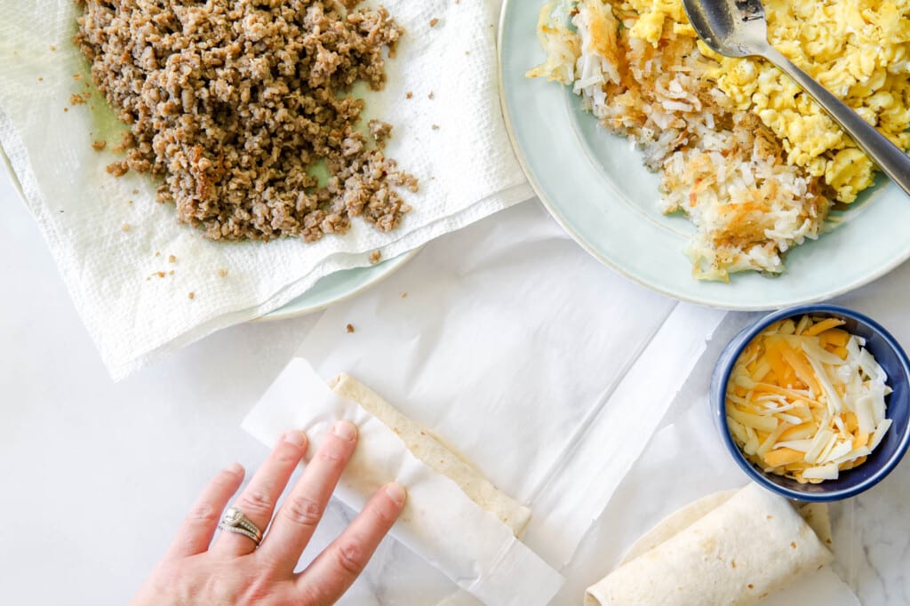 make-ahead breakfast burritos