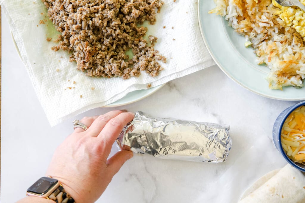 make-ahead breakfast burritos
