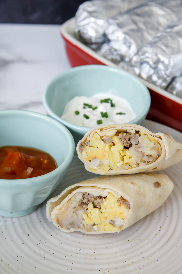 make-ahead breakfast burritos