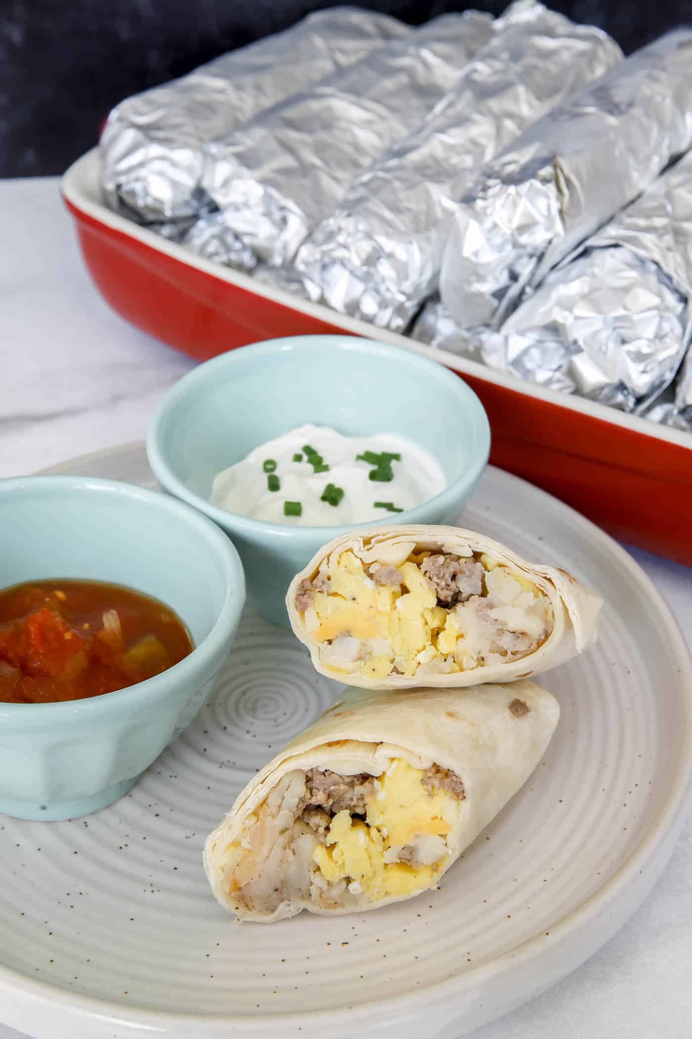 make-ahead breakfast burritos