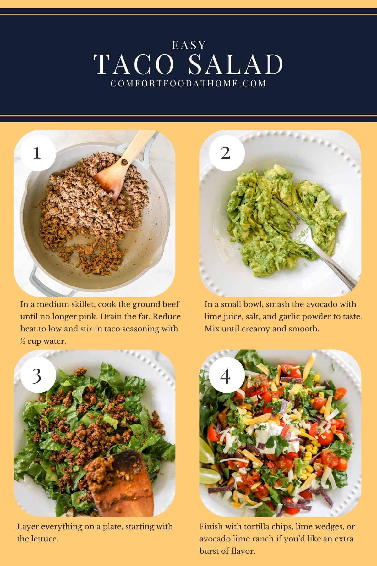 taco salad recipe process steps